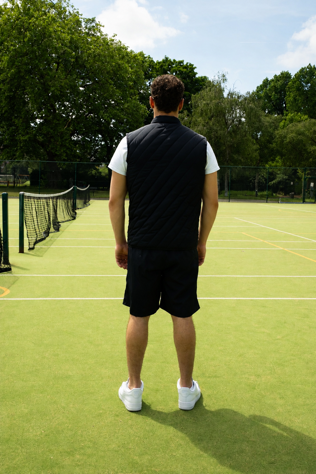 NAVY GILET SHORT SET
