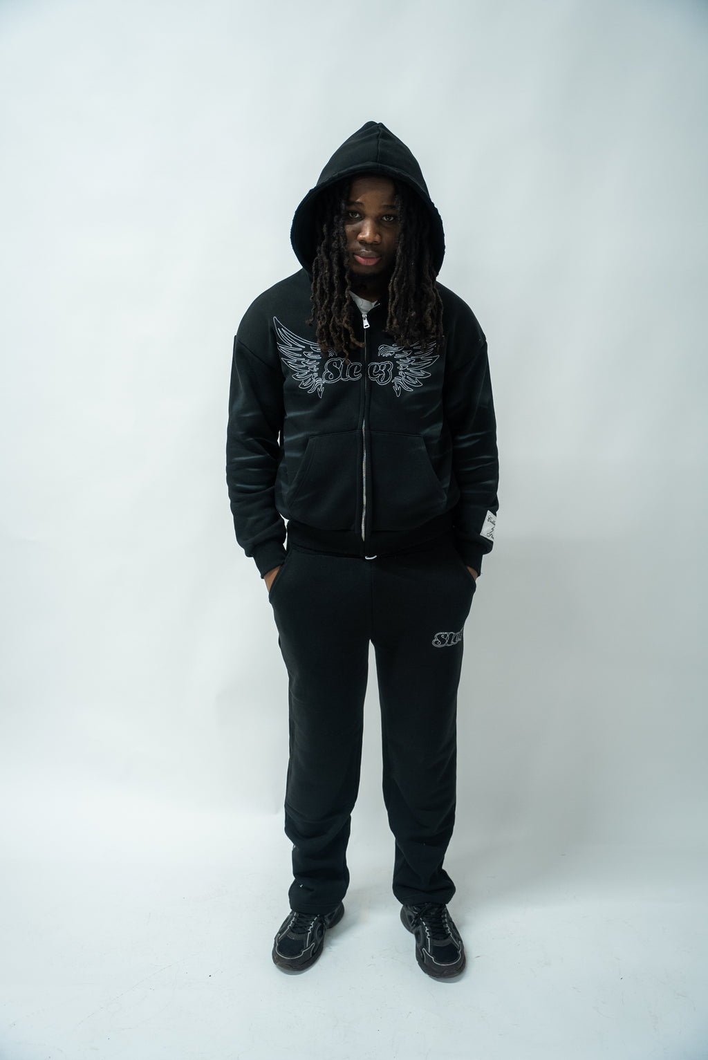 BLACK 'STAY FLY' TRACKSUIT