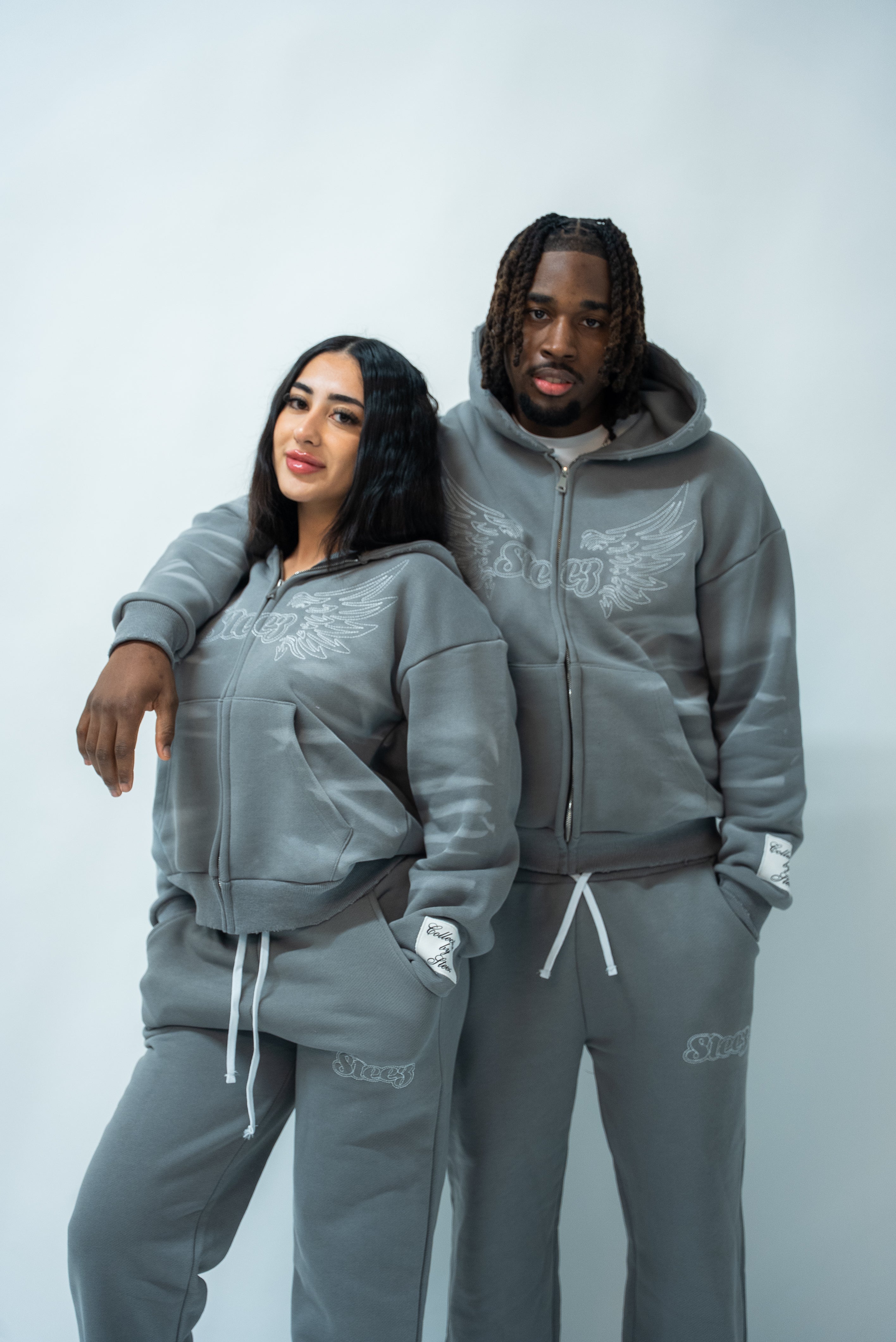 WOLF GREY 'STAY FLY' TRACKSUIT